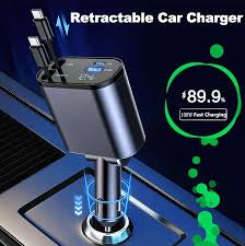 Vse_avto™4 in 1 - 100watt Car Charger Phone